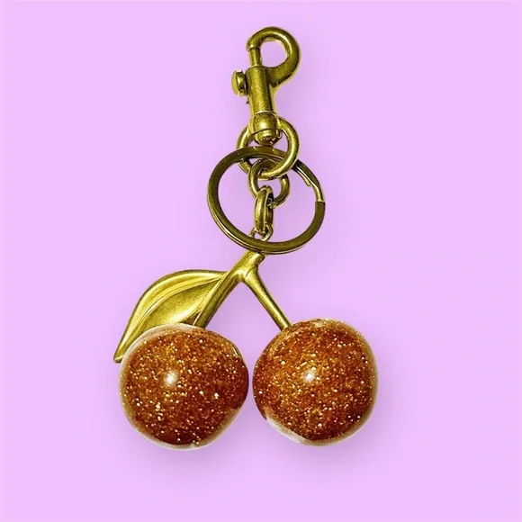 Rare Gold Cherry Keychain - Picture 3 of 13